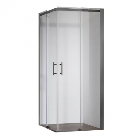 Душова кабіна SR-SC03-TR-07/90x90x200/без піддону/прозоре скло/Easy Clean/6мм/GRAPHITE (KR5359)